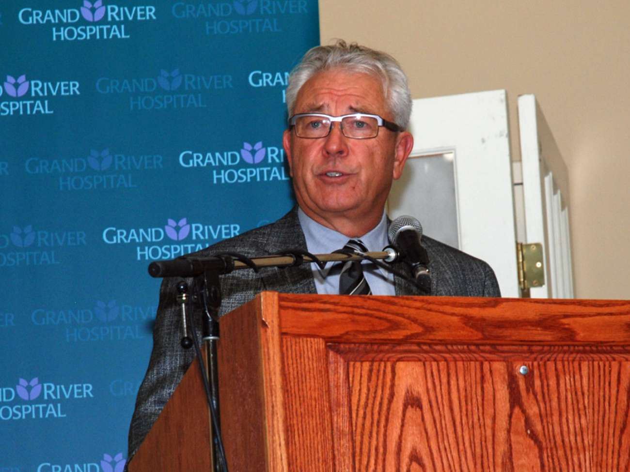GRH president and CEO Malcolm Maxwell speaks to hospital accomplishments in serving older adults