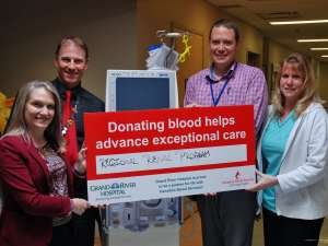 Patients in GRH's renal (kidney) program count on donated blood.