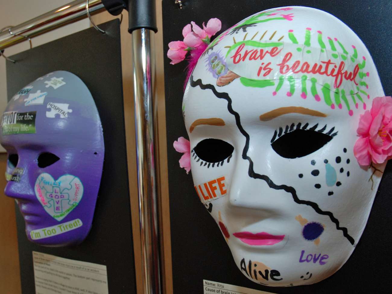 The masks will be on display until June 10th, and move on to other locations in Waterloo Wellington.