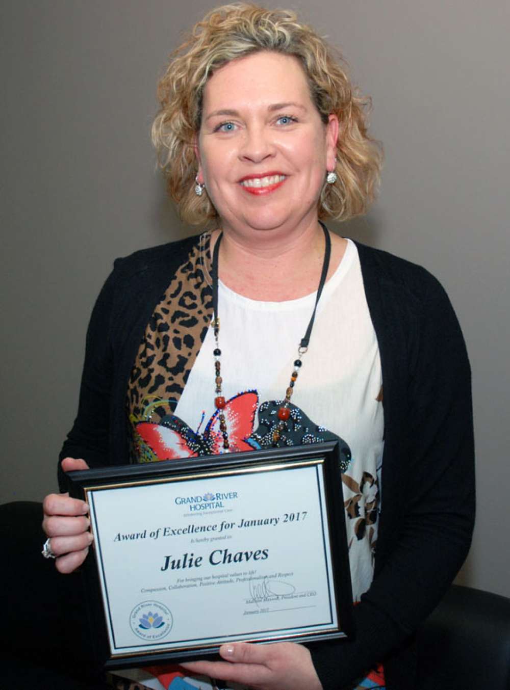 Aoe Julie Chaves Certificate