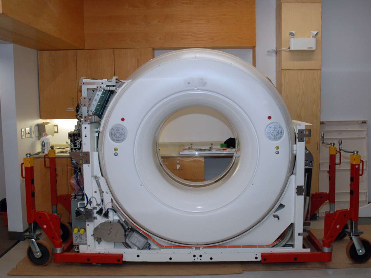 Part of the CT simulator in its new home.