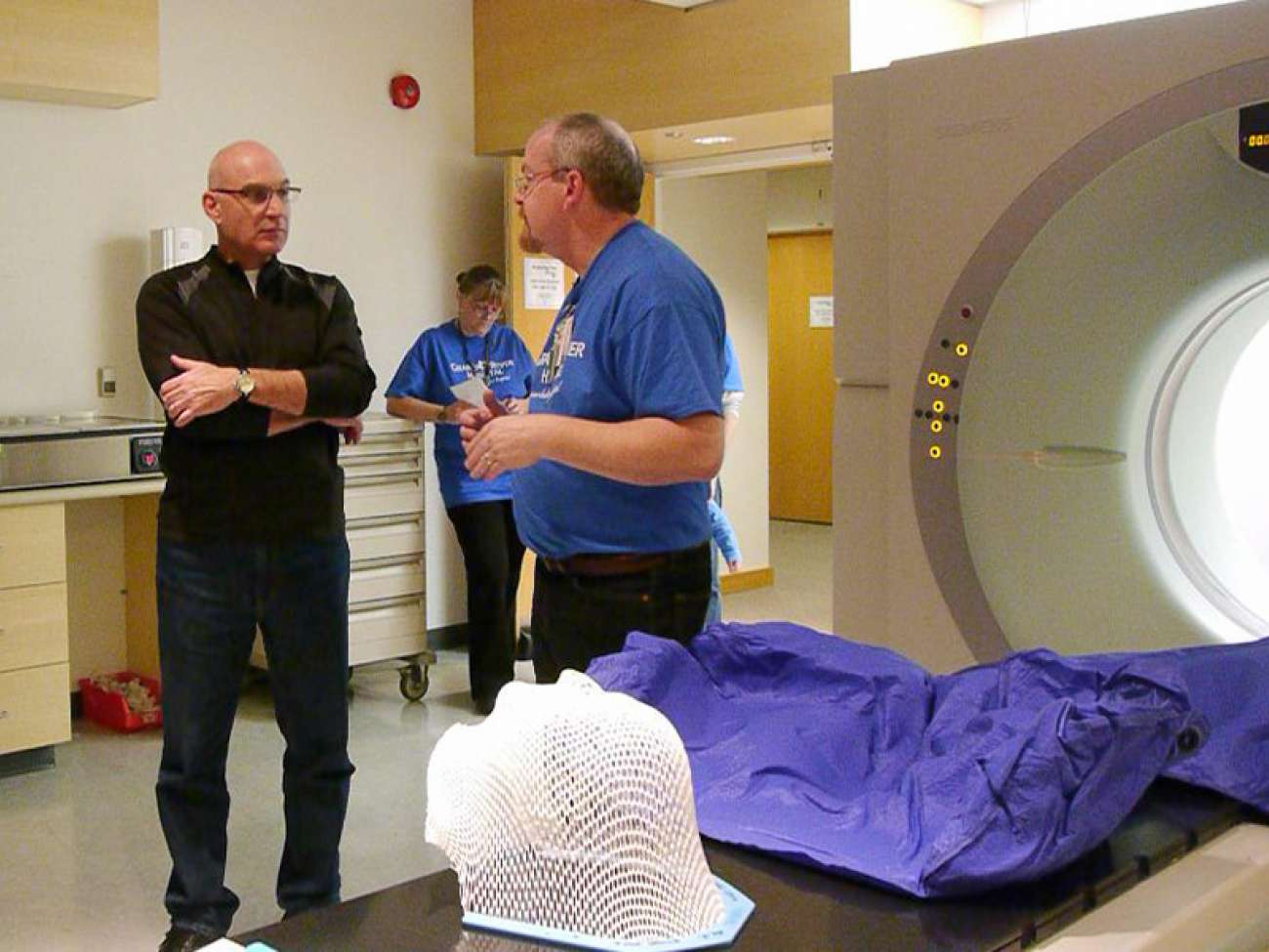 GRH currently has one CT simulator (shown) for radiation therapy planning.