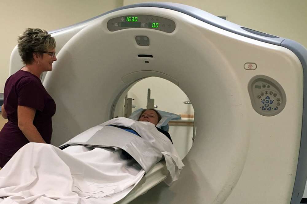 Patient care will continue on the hospital's remaining CT scanner as the new unit is installed