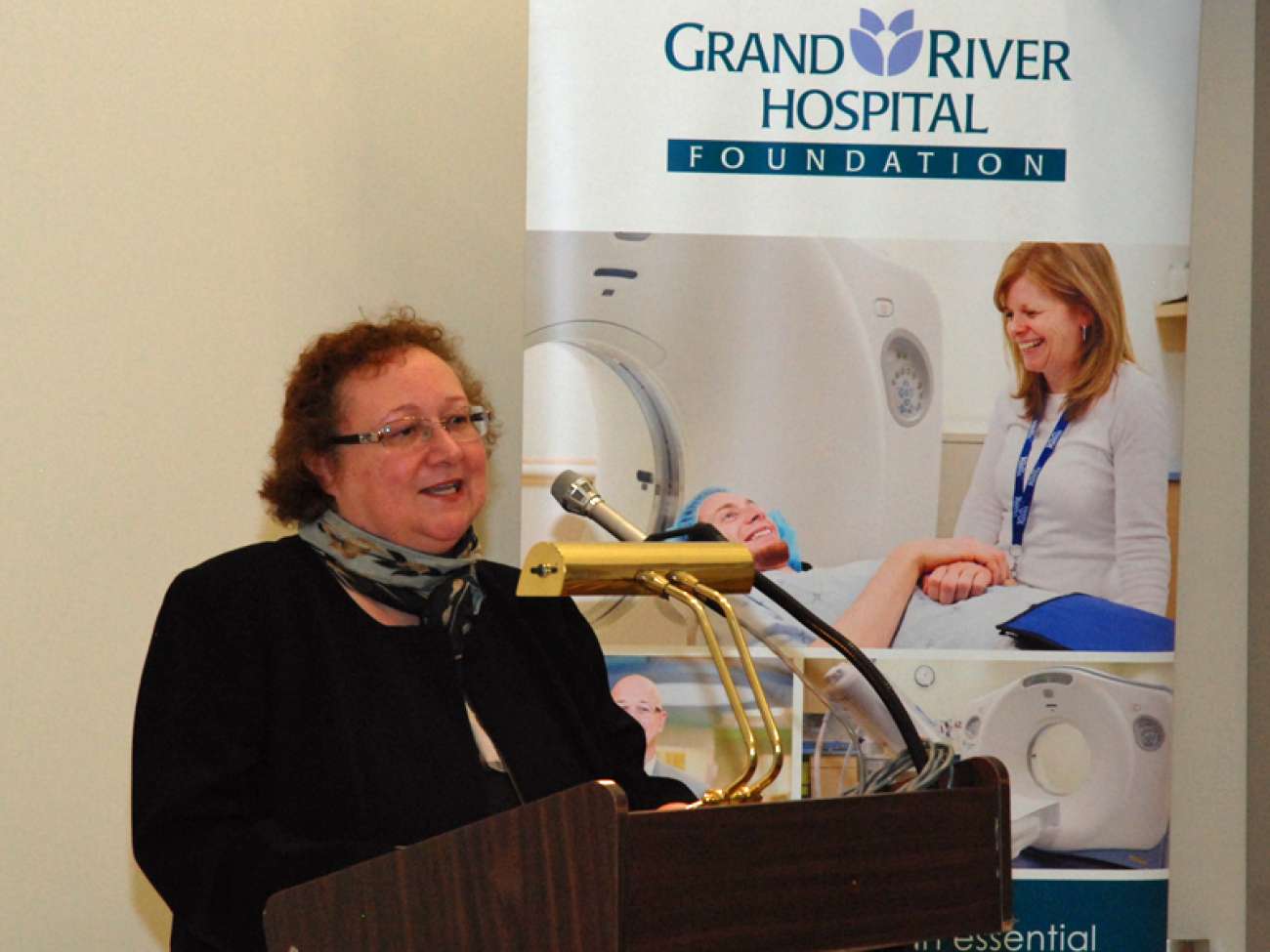 GRH Foundation president and CEO Tracey Bailey says 3,333 donors and groups contributed to the new CT scanner.