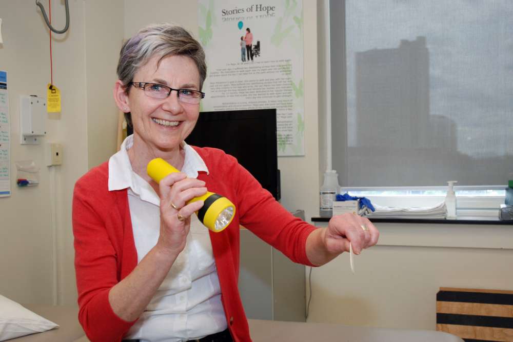 Maureen Evans is on the front line of care at GRH's KW Campus.