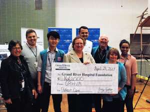 The volunteer association makes its amazing $160,000 gift to the GRH Foundation