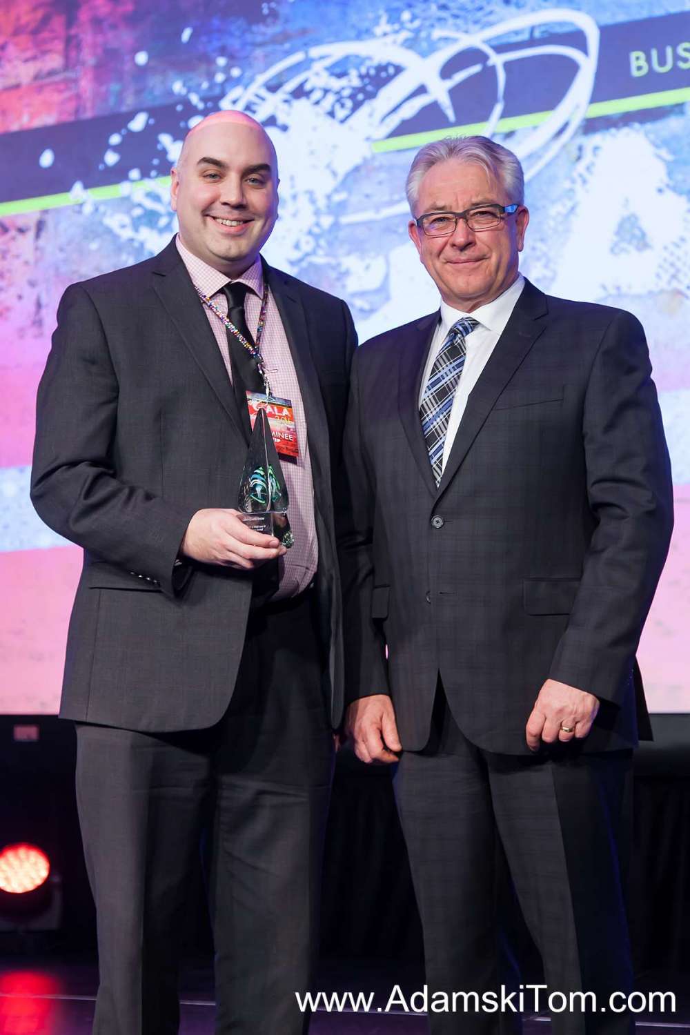 Pictured are Martin Kihle, Libro Regional Manager, Kitchener Waterloo and GRH CEO Malcolm Maxwell