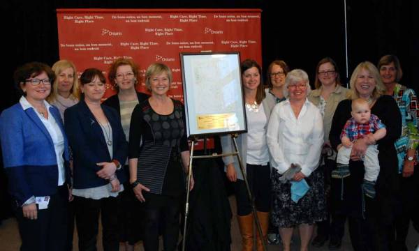A photo at the ceremony re-designating GRH as a baby friendly hospital