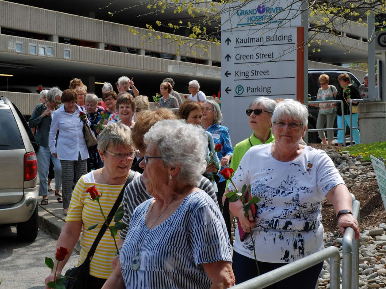 Guests touring the rest of the KW Campus