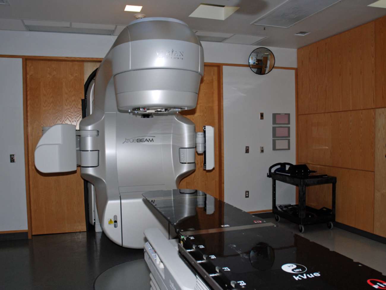Another view of new linear accelerator, which will provide capacity to treat another 400 cancer patients a year.