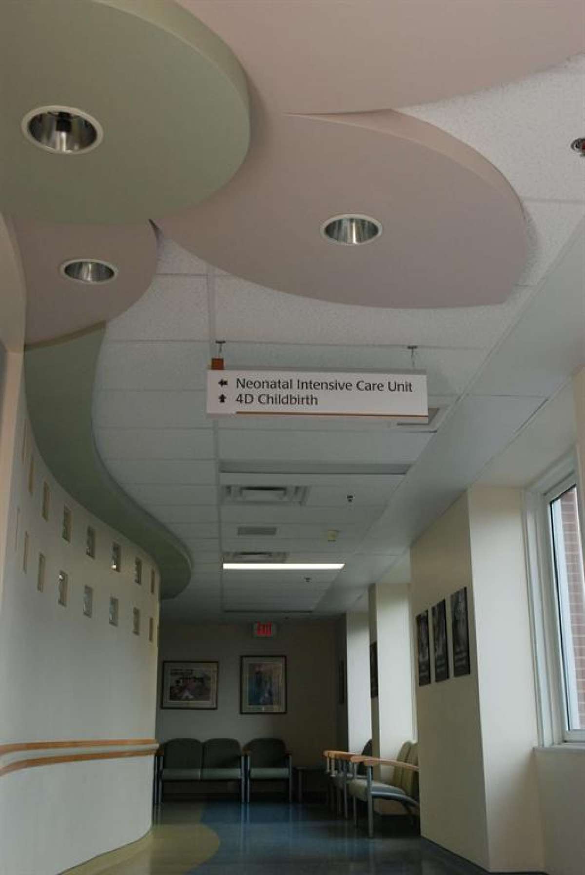 A photo of the hallway outside the NICU