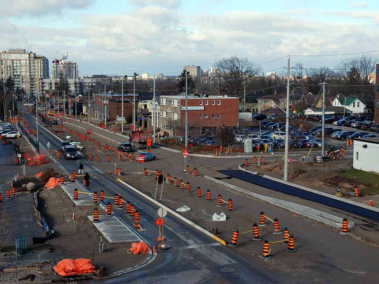 December 2015: reconstruction of the north side of King Street