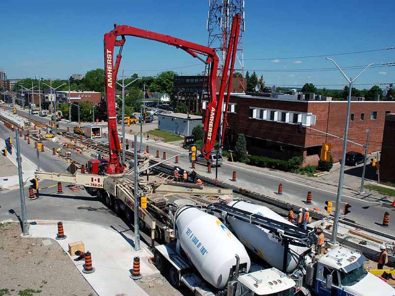 June 2016: a major concrete pour to re-open GRH's KW Campus main entrance