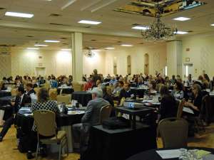 A full conference room at GRH's Day in Psychiatry