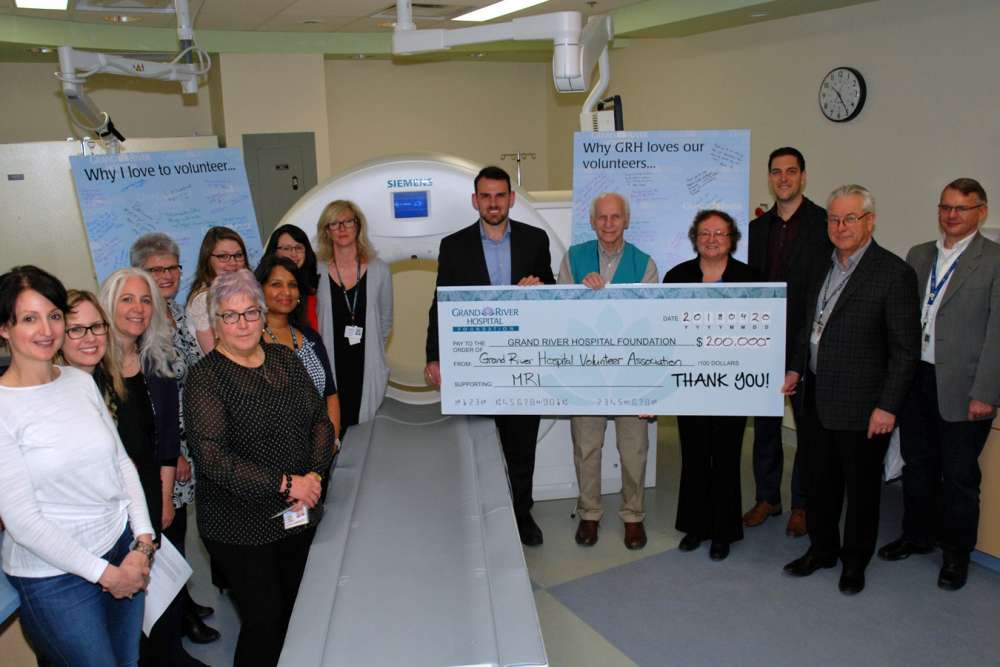 A donation of $200,000 from the Grand River Hospital Volunteer Association will help to buy an advanced new MRI scanner for Waterloo Region patients.