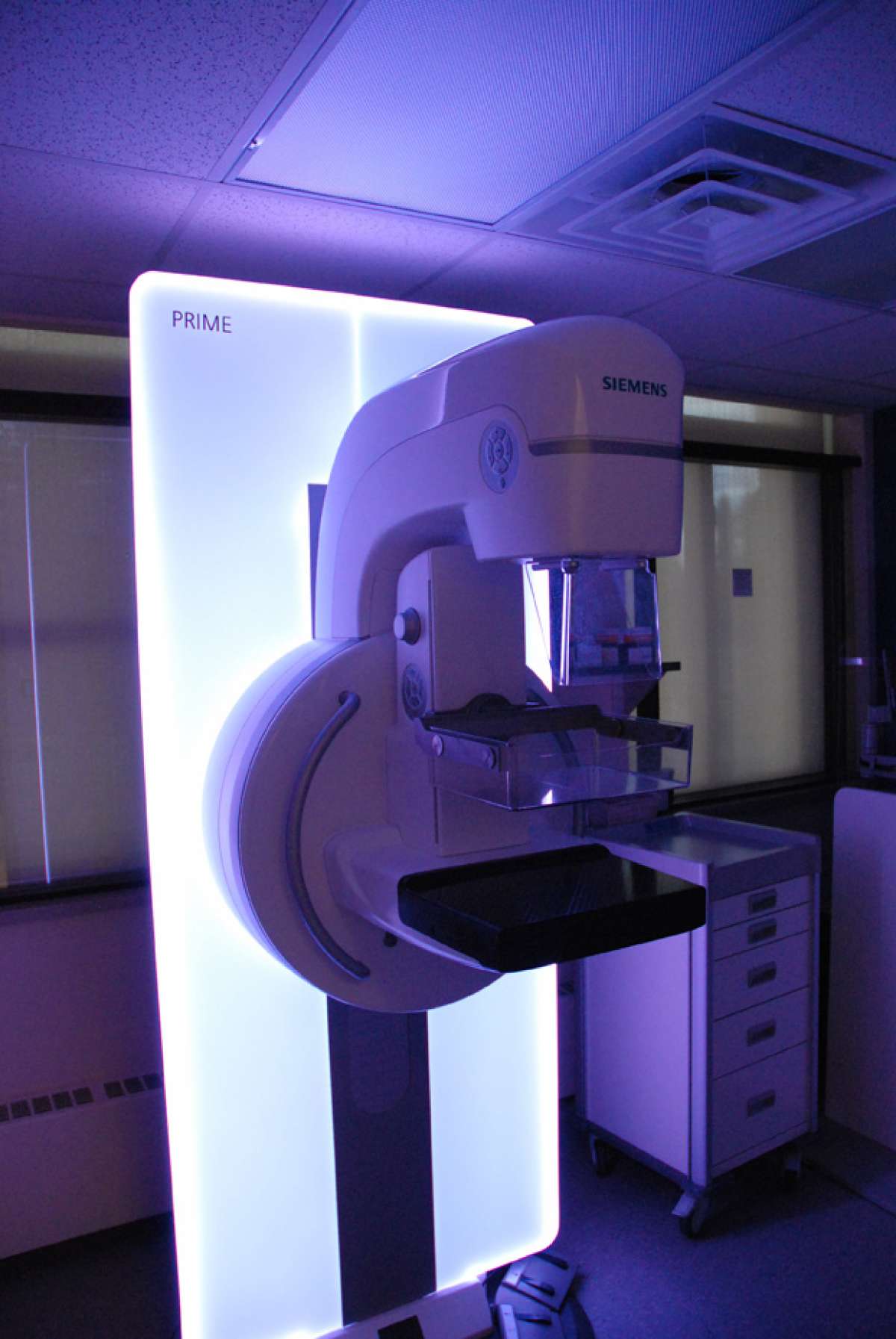 A photo of a mammography testing unit