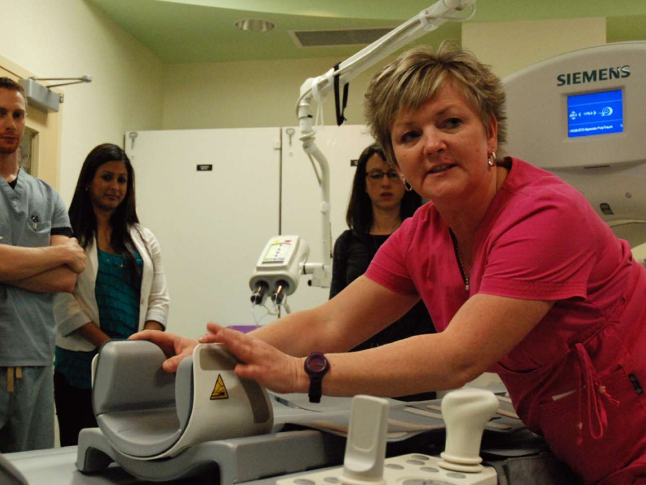 CT technologist Donna explains the patient supports used for pediatric scans.