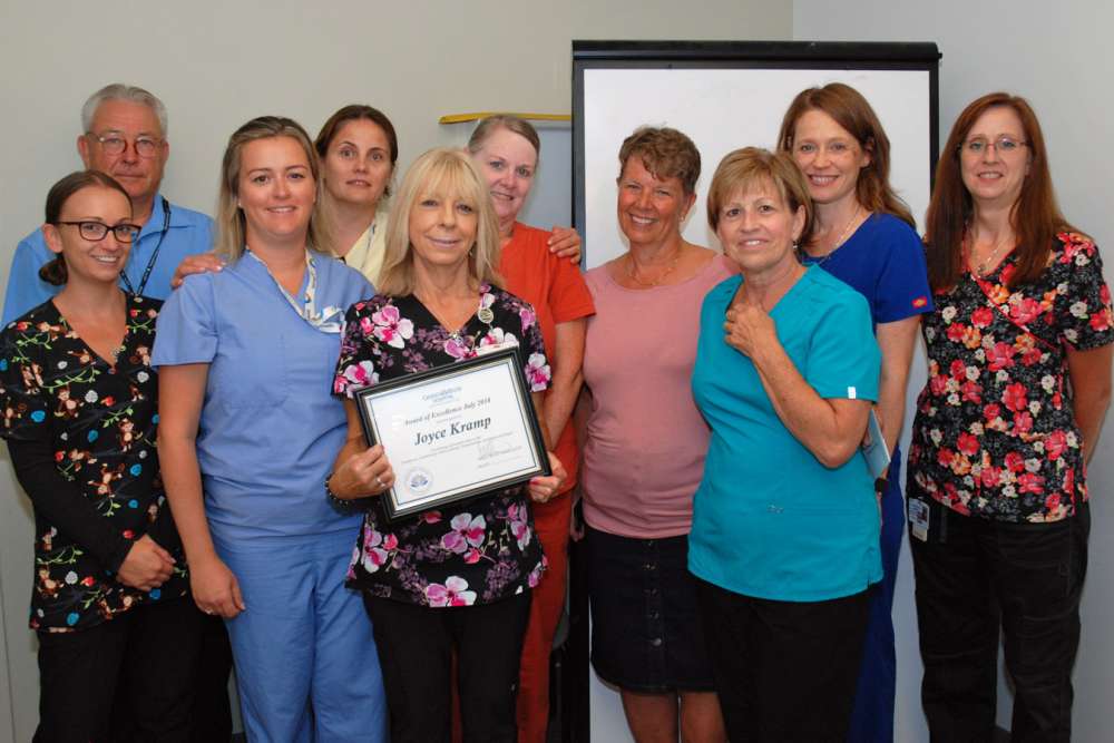 Joyce Kramp With Her Day Surgery Colleagues