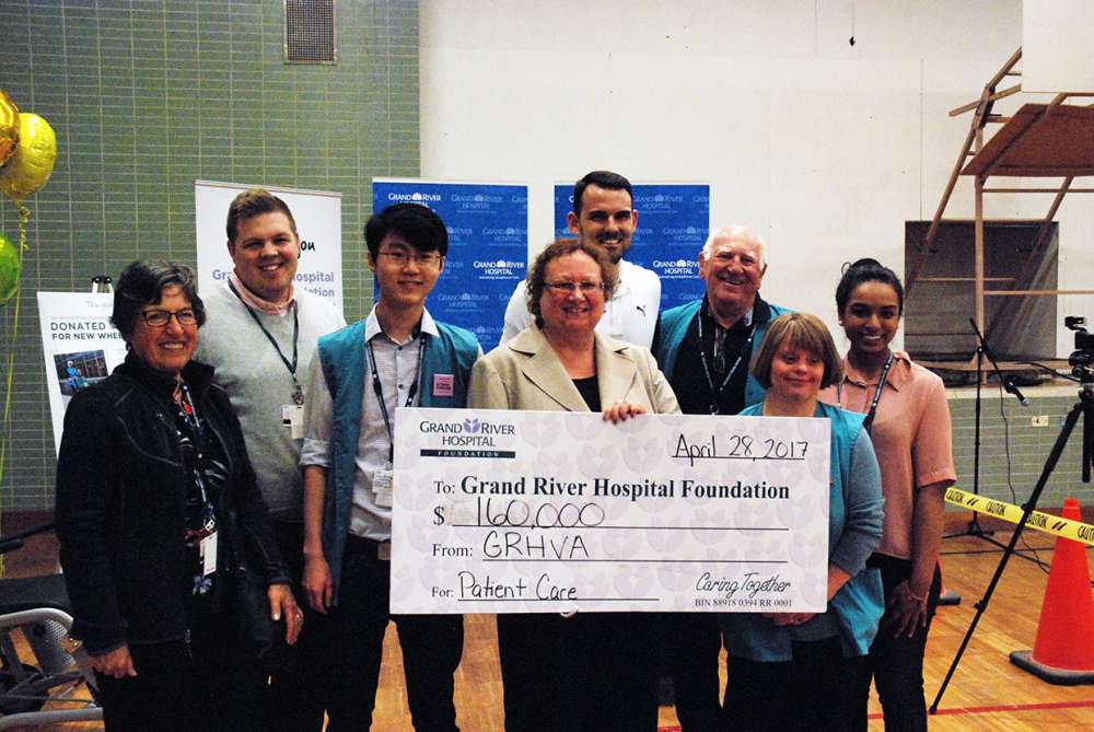 The volunteer association makes its amazing $160,000 gift to the GRH Foundation