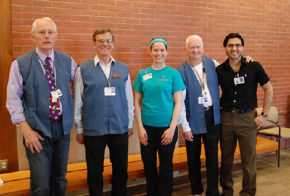 A photo of a group of volunteers
