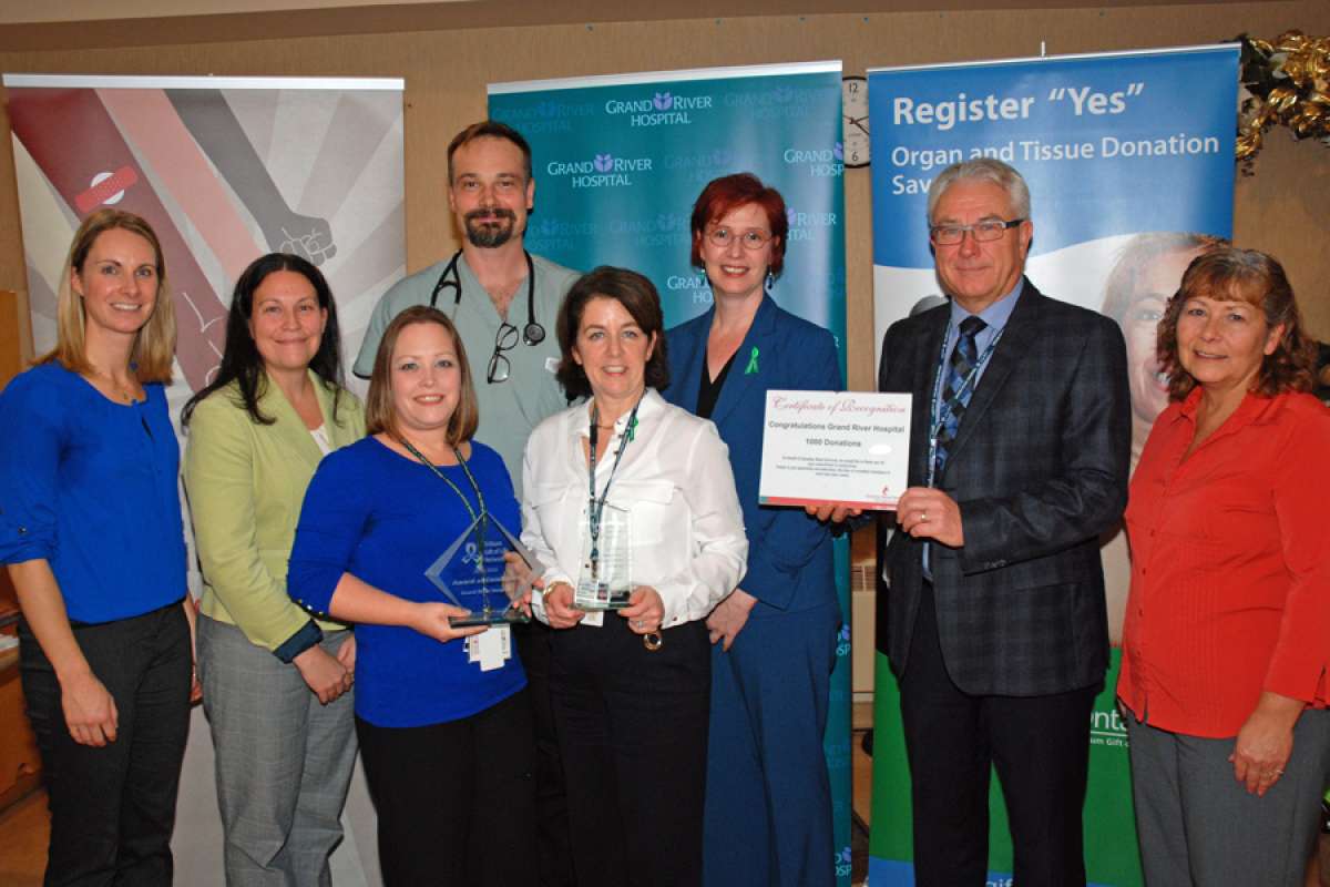 GRH has received three awards from Trillium Gift of Life Network and Canadian Blood services for the hospital's efforts supporting blood, organ and tissue donation.