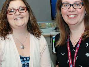 Registered nurses Nancy Halstead and Emilie Gordon