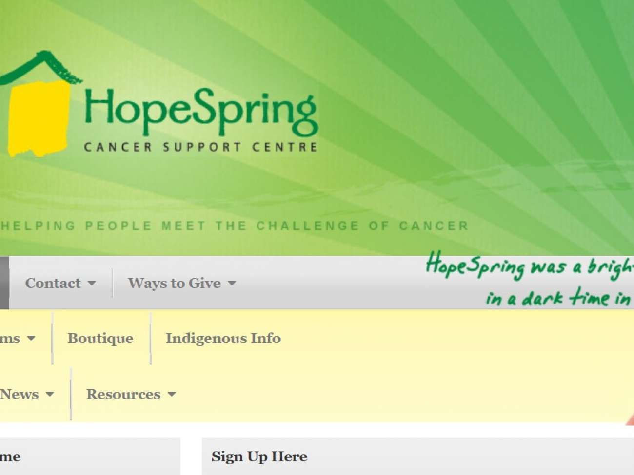 Hopespring  -  www.hopespring.ca